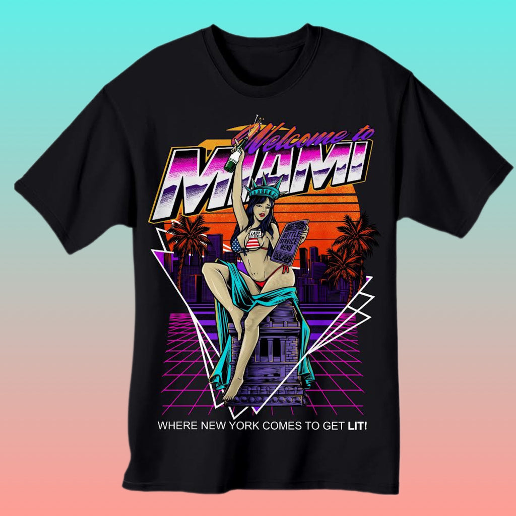 From New York to Miami Statue of Lit-Berty T Shirt