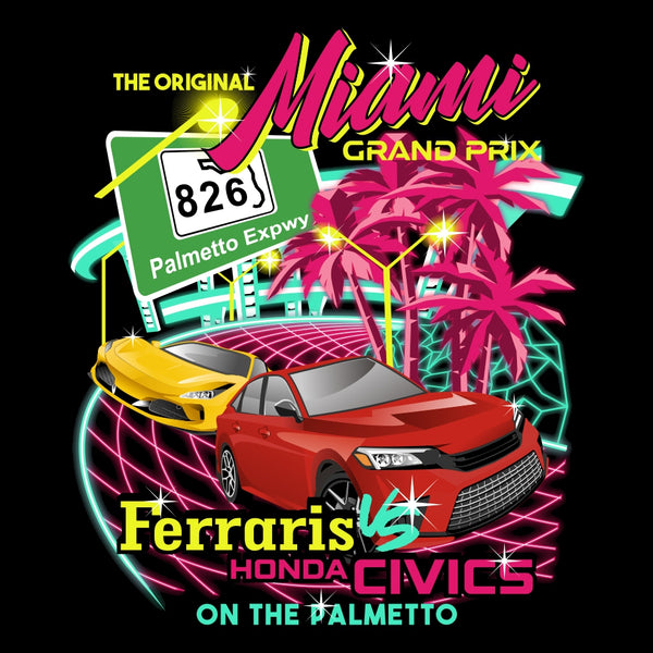 Palmetto Expressway Miami's Original Grand Prix - 826 Edition T-Shirt
